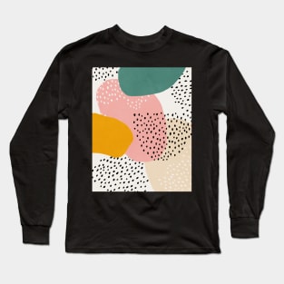 Abstract, Mid century modern kids wall art, Nursery room Long Sleeve T-Shirt